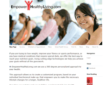 Tablet Screenshot of empowerhealthyliving.com